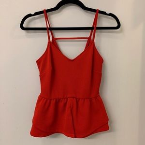 Red Material Girl tank